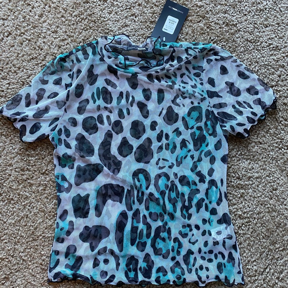 FashionNova Mesh Top-with tags